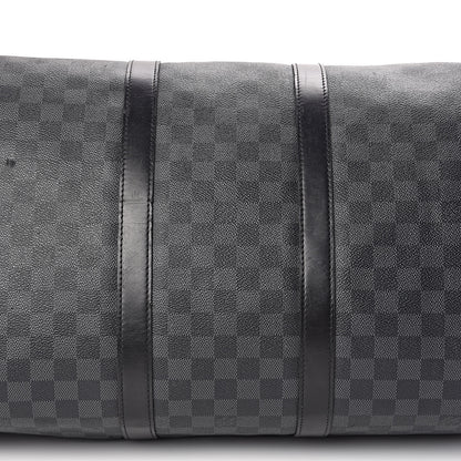 Louis Vuitton Damier Graphite Keepall Bandouliere 55 17 of 22