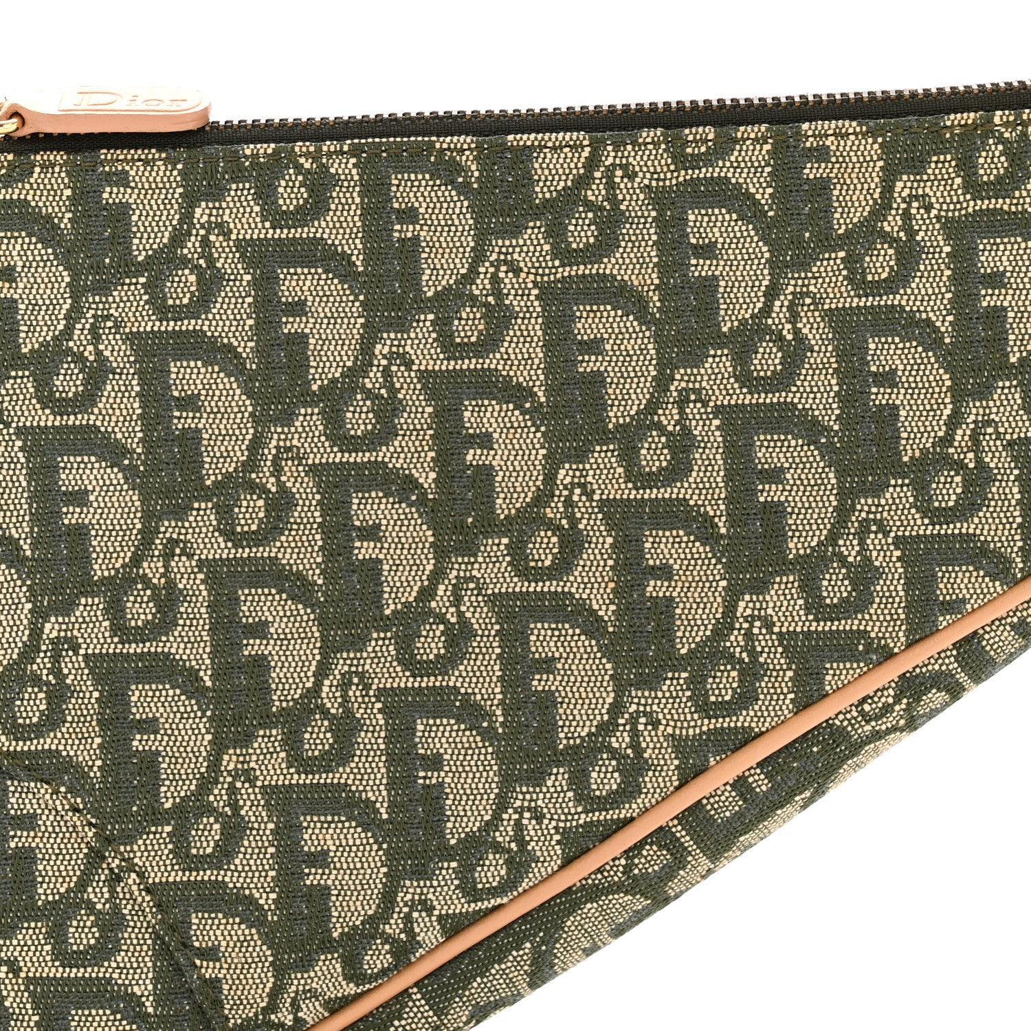 Christian Dior Monogram Mini Saddle Pochette Green 8 of 15