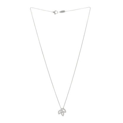 Harry Winston Platinum Diamond Small Lily Cluster Pendant Necklace 3 of 5