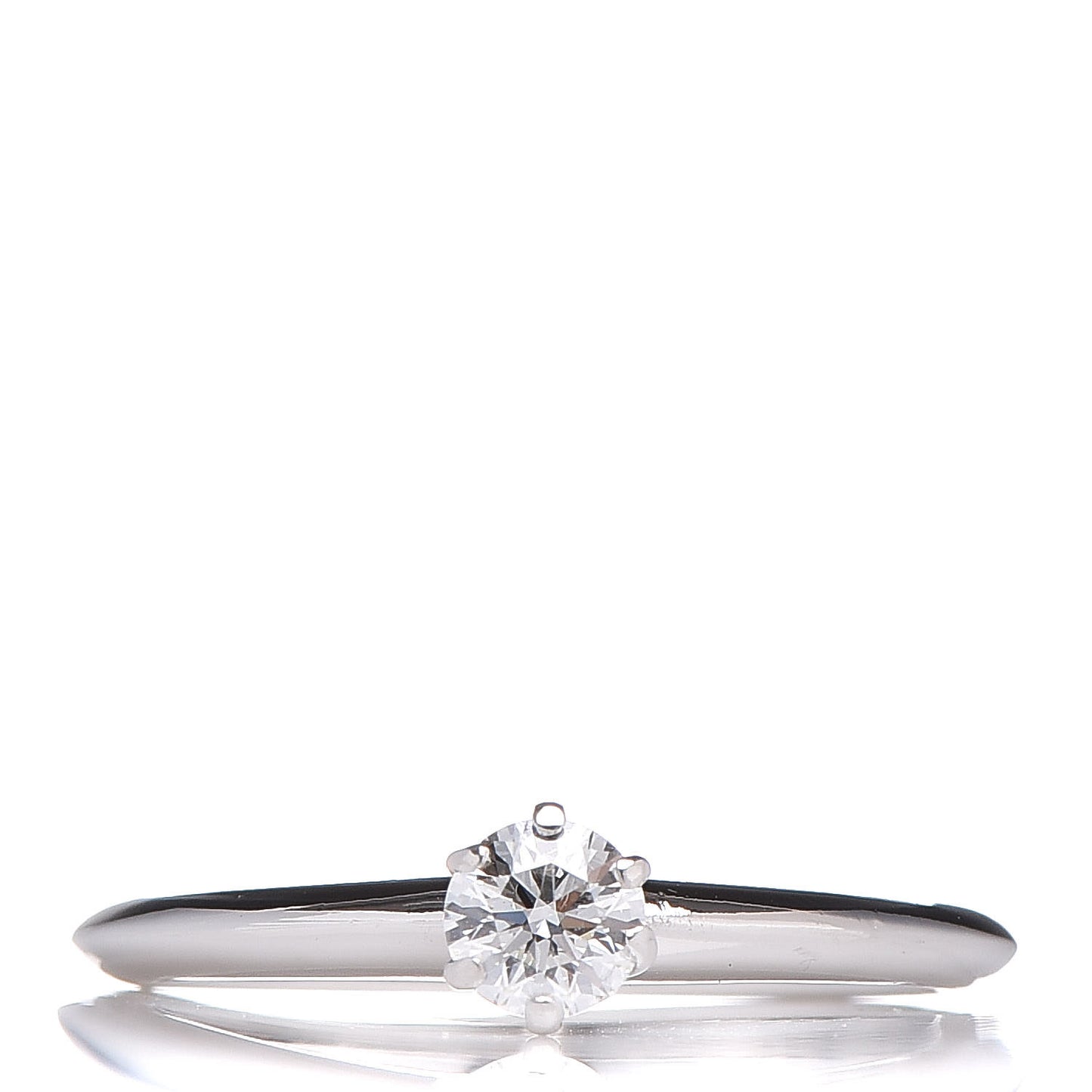 Platinum Diamond .29ct Solitaire Engagement Ring 52 6