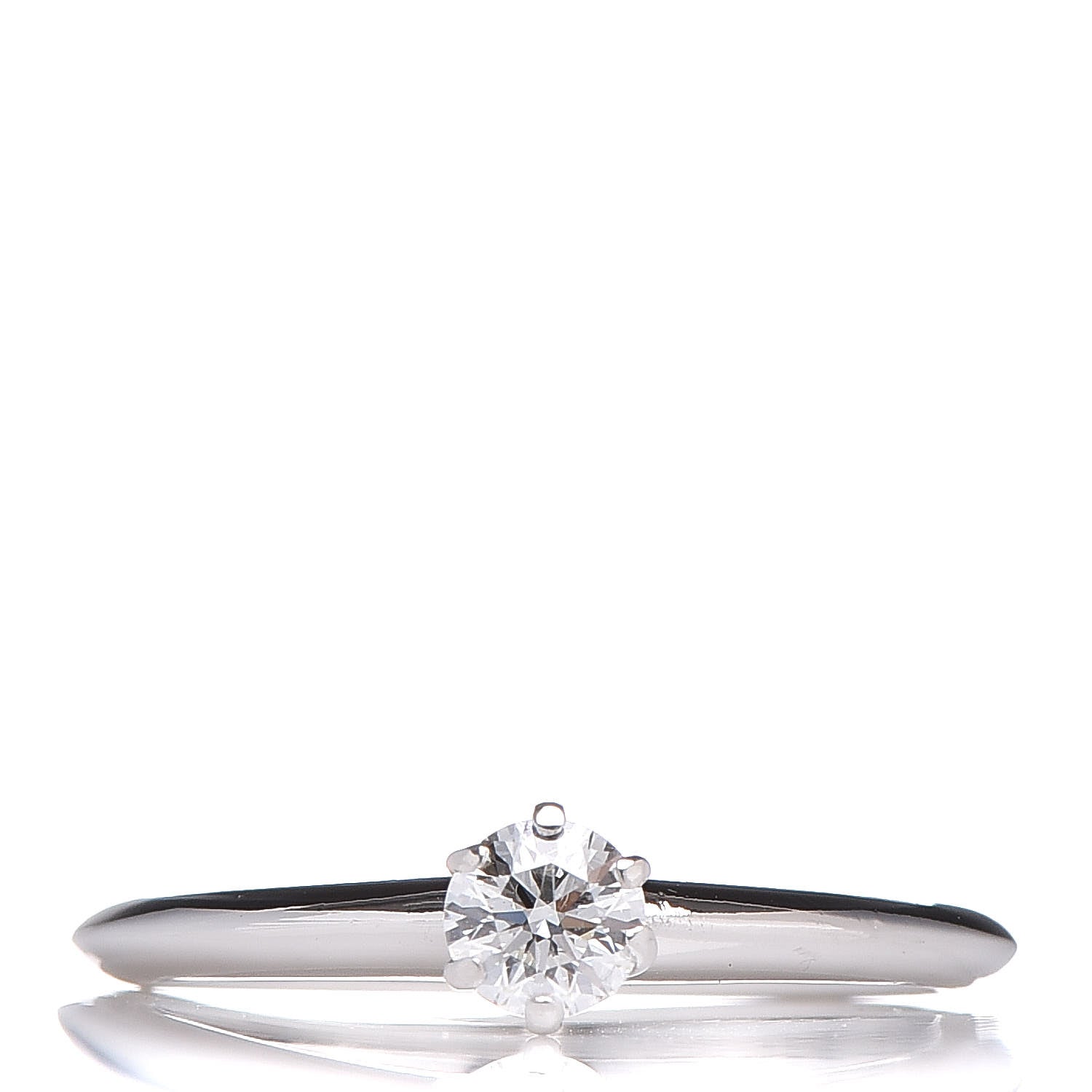 Tiffany Platinum Diamond .29ct Solitaire Engagement Ring 52 6 1 of 8