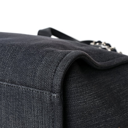 Chanel Denim Medium Deauville Tote Dark Blue 12 of 12