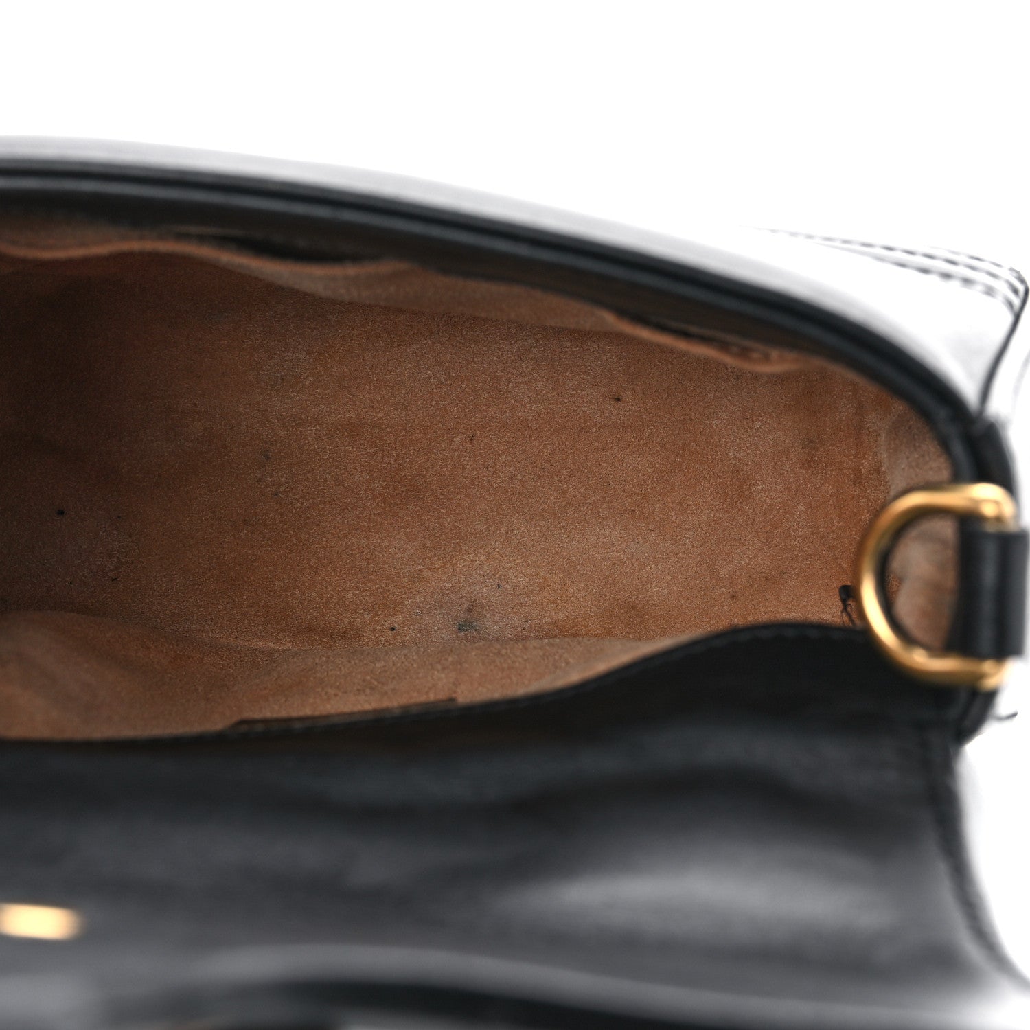 Gucci Calfskin Matelasse Mini GG Marmont Top Handle Shoulder Bag Black 5 of 15