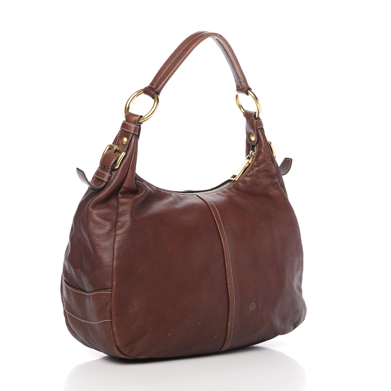 Prada Soft Calf Hobo Nocciolo 3 of 12
