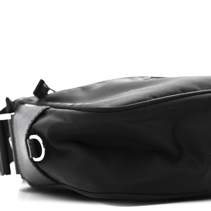 Prada Re-Nylon Vela Saffiano Pocket Double Zip Shoulder Bag Black 9 of 10