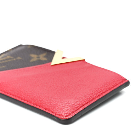 Louis Vuitton Calfskin Monogram Kimono Tote Card Holder Cherry 11 of 11