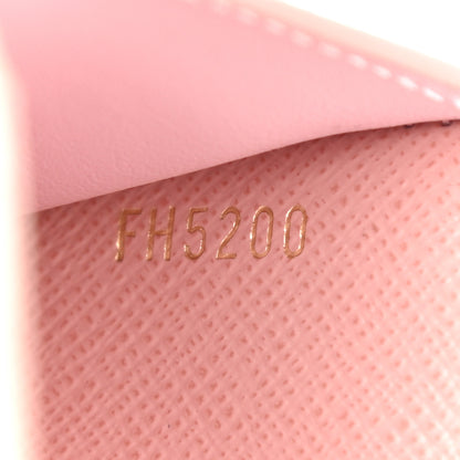 Louis Vuitton Damier Ebene Victorine Wallet Rose Ballerine 7 of 9