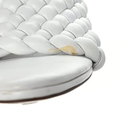 Bottega Veneta Nappa Padded Intreccio The Curve Sandals 39 Optic White 8 of 8