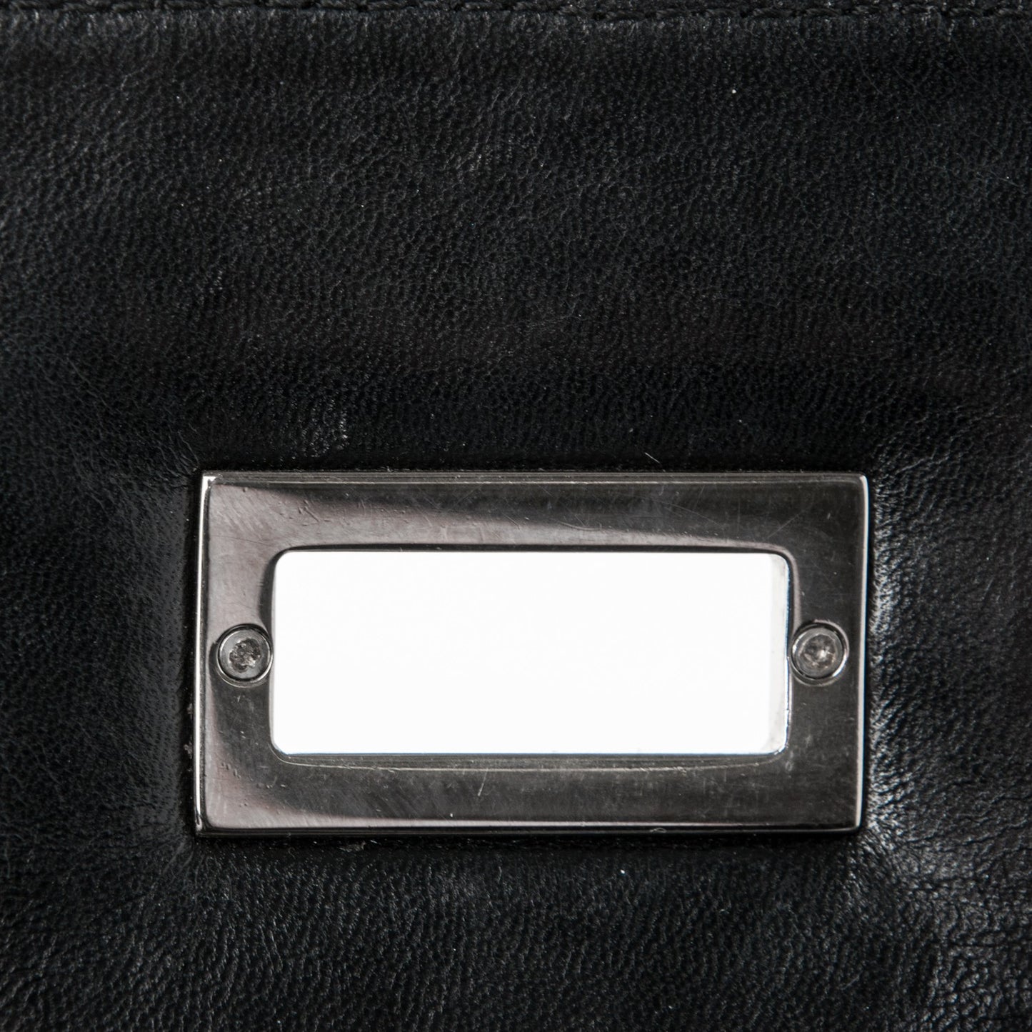 Lambskin East West Accordion Flap Black