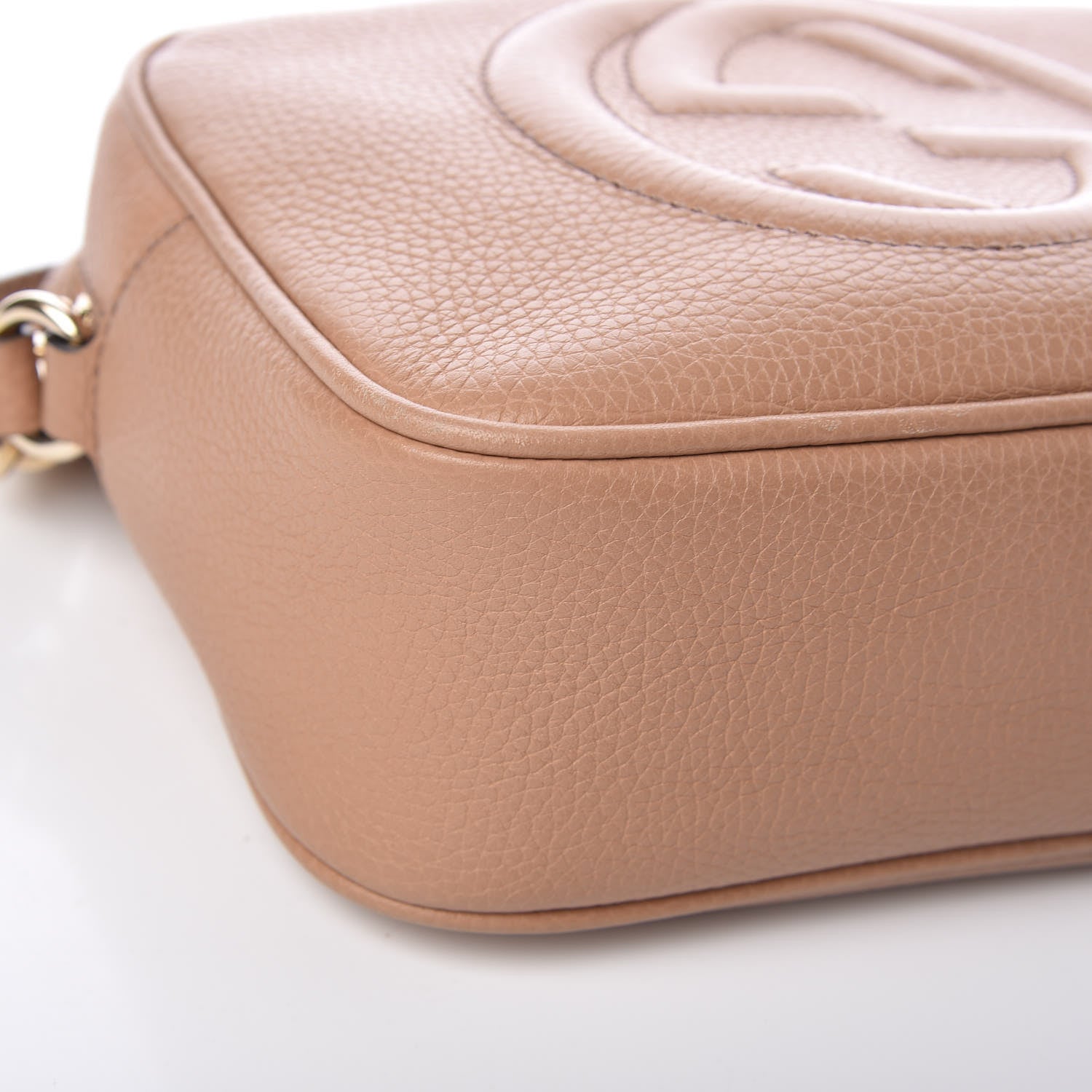 Gucci Pebbled Calfskin Small Soho Disco Bag Rose Beige 8 of 14