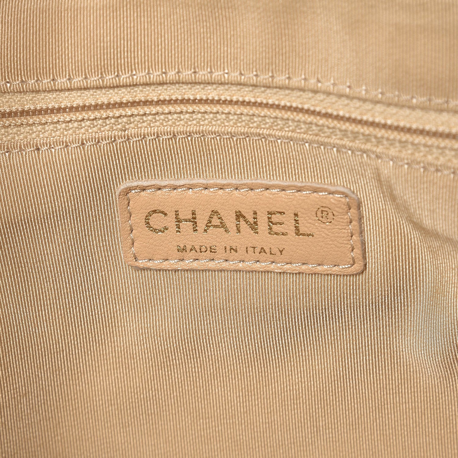 Chanel Calfskin Quilted Small In The Mix Shopping Tote Beige Black 7 of 13