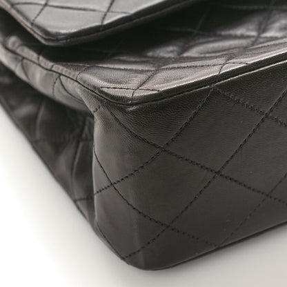 Chanel Lambskin Quilted Medium Double Flap Black 9 of 13