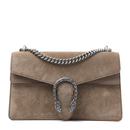 Gucci Suede Small Dionysus Shoulder Bag Taupe 1 of 8