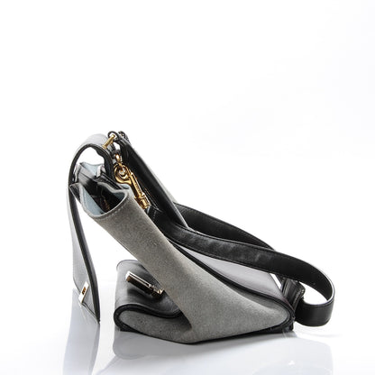 Celine Smooth Calfskin Suede Medium Tri-Color Trapeze Dark Grey 16 of 16
