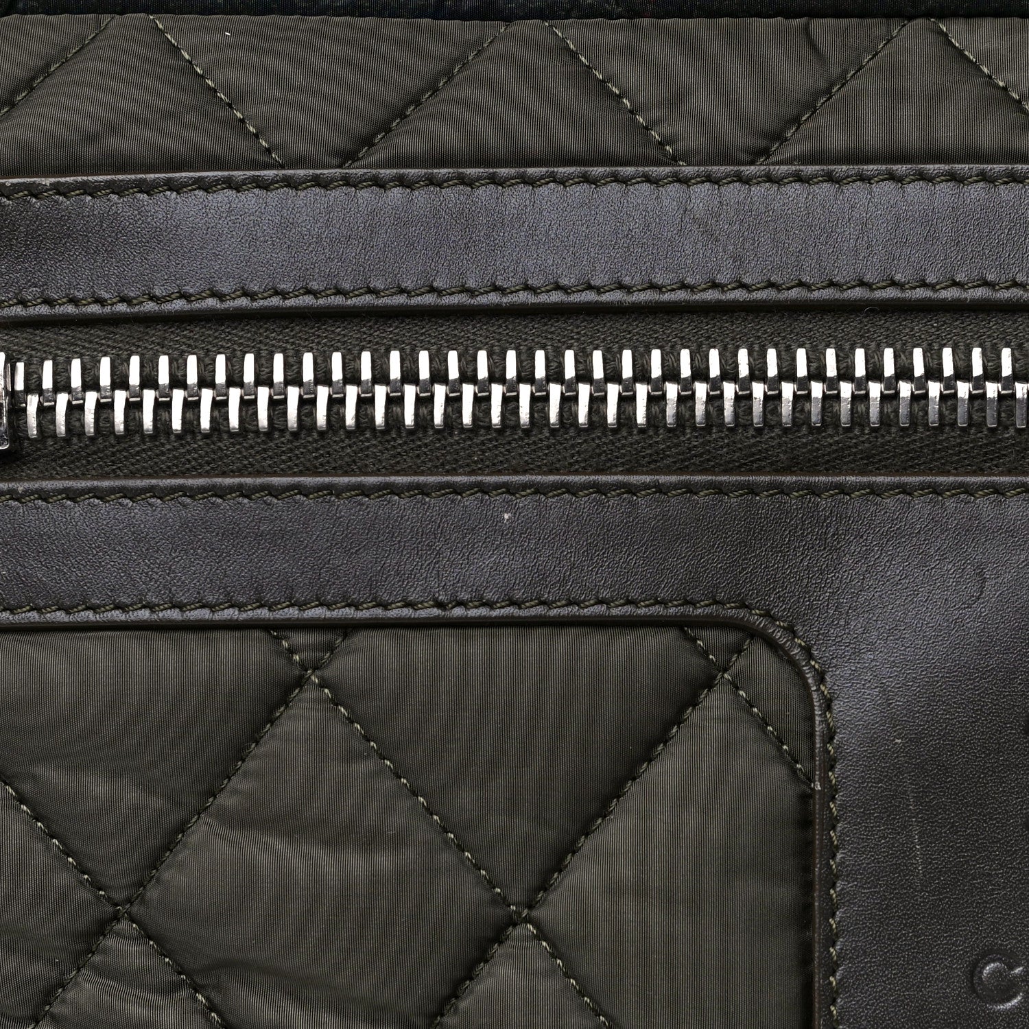 Chanel Nylon Quilted Medium Coco Cocoon Tote Khaki 20 of 24