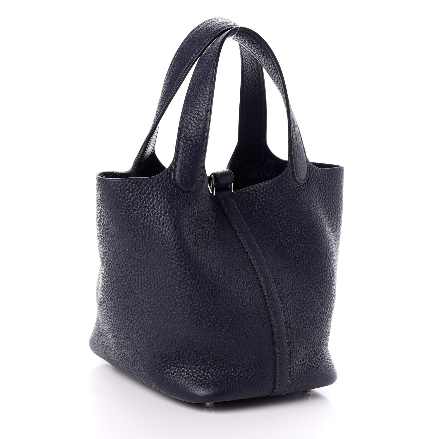 Hermes Taurillon Clemence Picotin Lock 18 PM Bleu Nuit 3 of 8