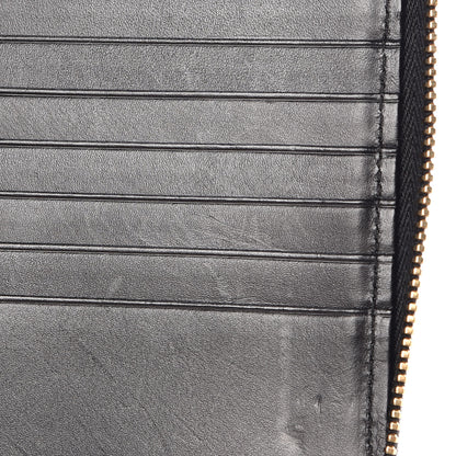 Saint Laurent Toile Monogram Long Zip Around Wallet Black 8 of 10