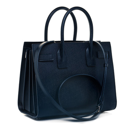 Saint Laurent Grain De Poudre Baby Sac De Jour Denim Blue 2 of 7