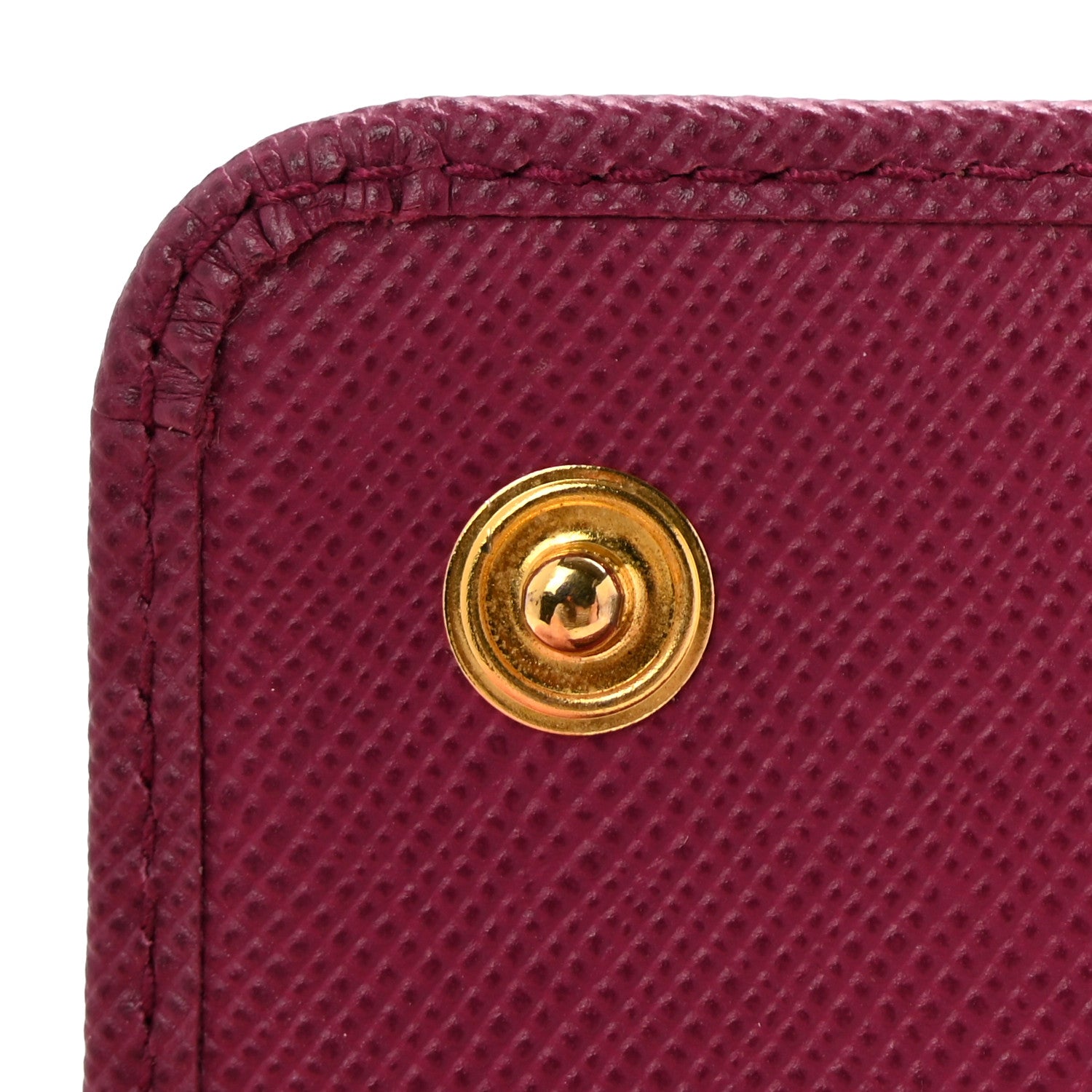 Prada Saffiano Metal Continental Flap Travel Wallet Ametista 6 of 10