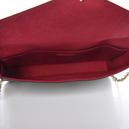 Louis Vuitton Monogram Pochette Felicie Chain Wallet Fuchsia 5 of 8