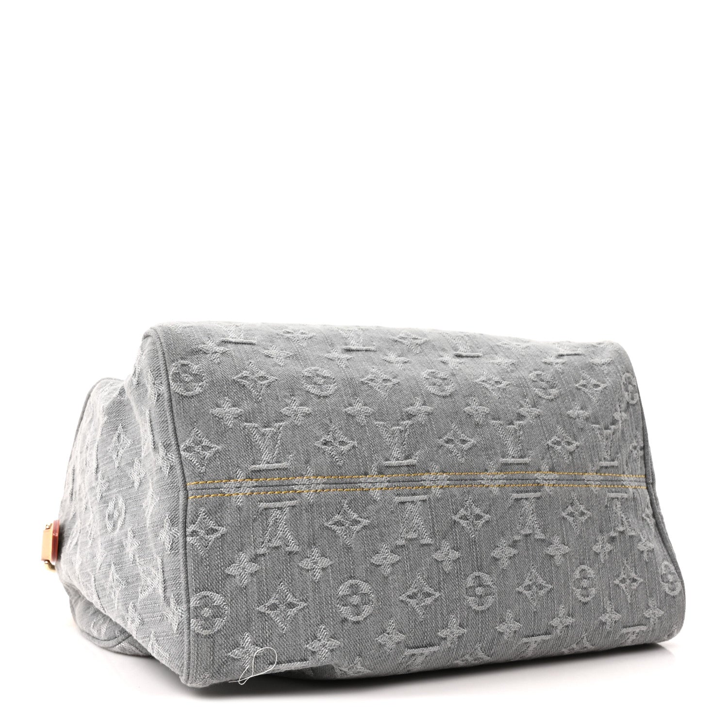 Louis Vuitton Monogram Denim Speedy Soft 30 Washed Gray 4 of 10