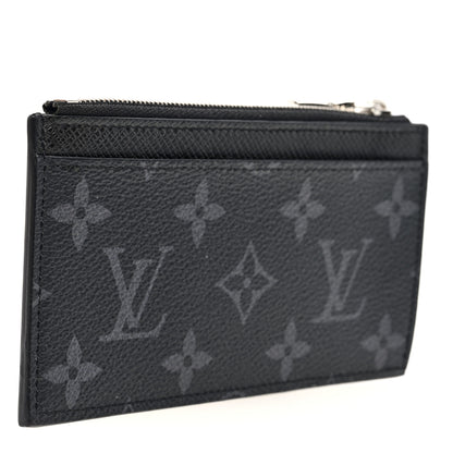 Louis Vuitton Monogram Eclipse Taiga Coin Card Holder 3 of 7