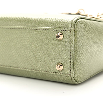 Christian Dior CHRISTIAN DIOR Metallic Lizard Mini Lady Dior Green 9 of 10