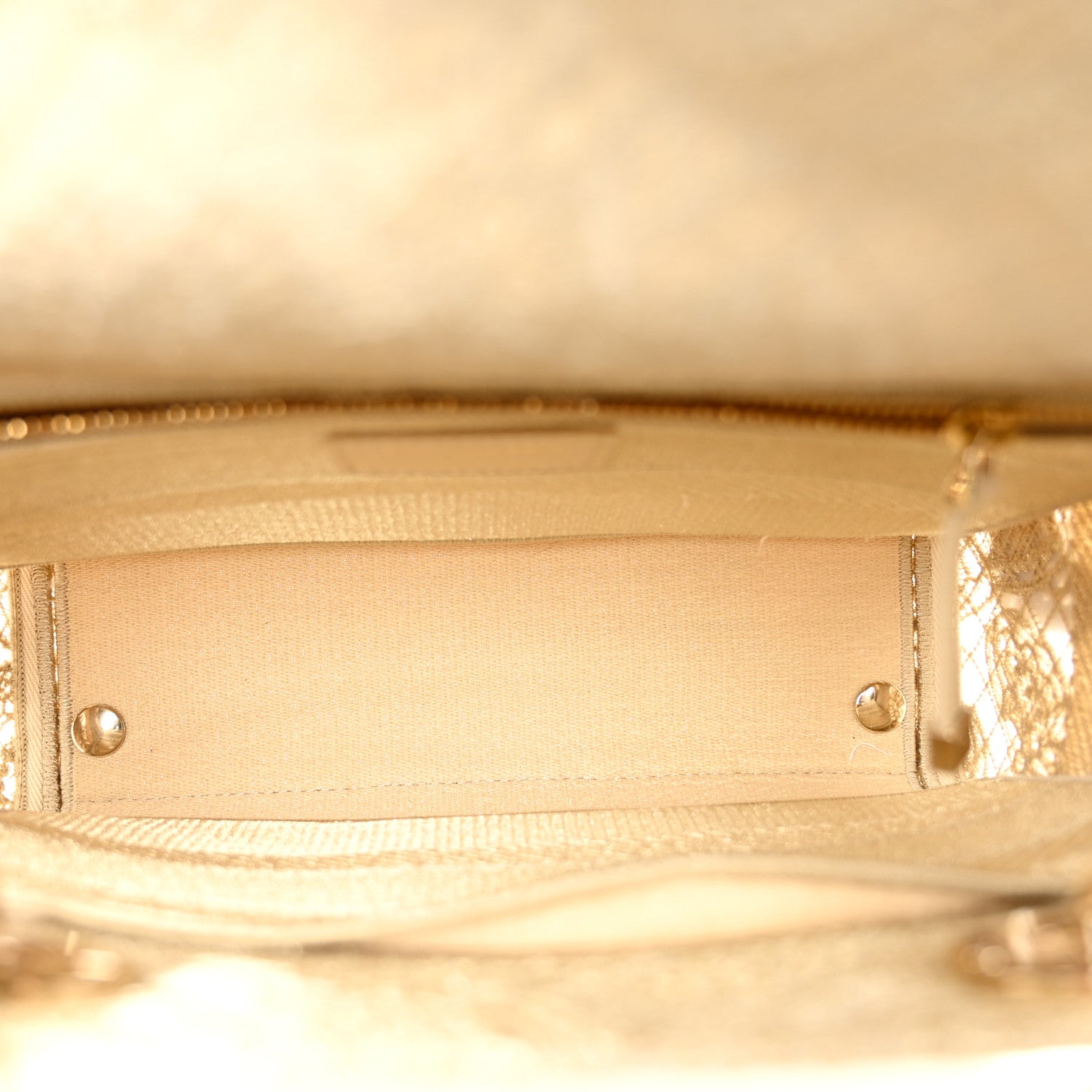 Christian Dior Canvas Embroidered 3D Macrame D-Lace Butterfly Medium Lady D-Lite Gold 5 of 11