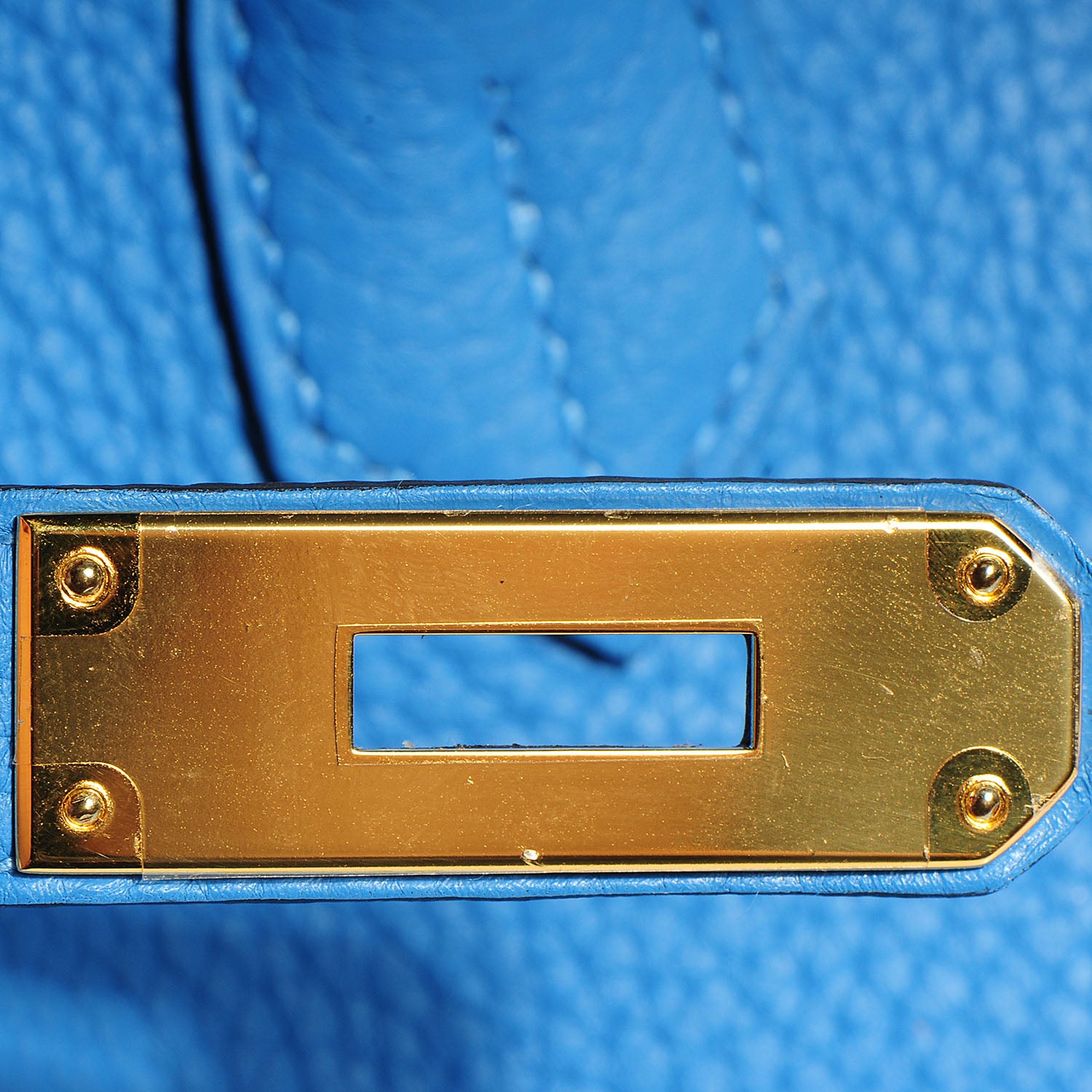 Hermes Taurillon Clemence Birkin 35 Bleu Paradis 6 of 26