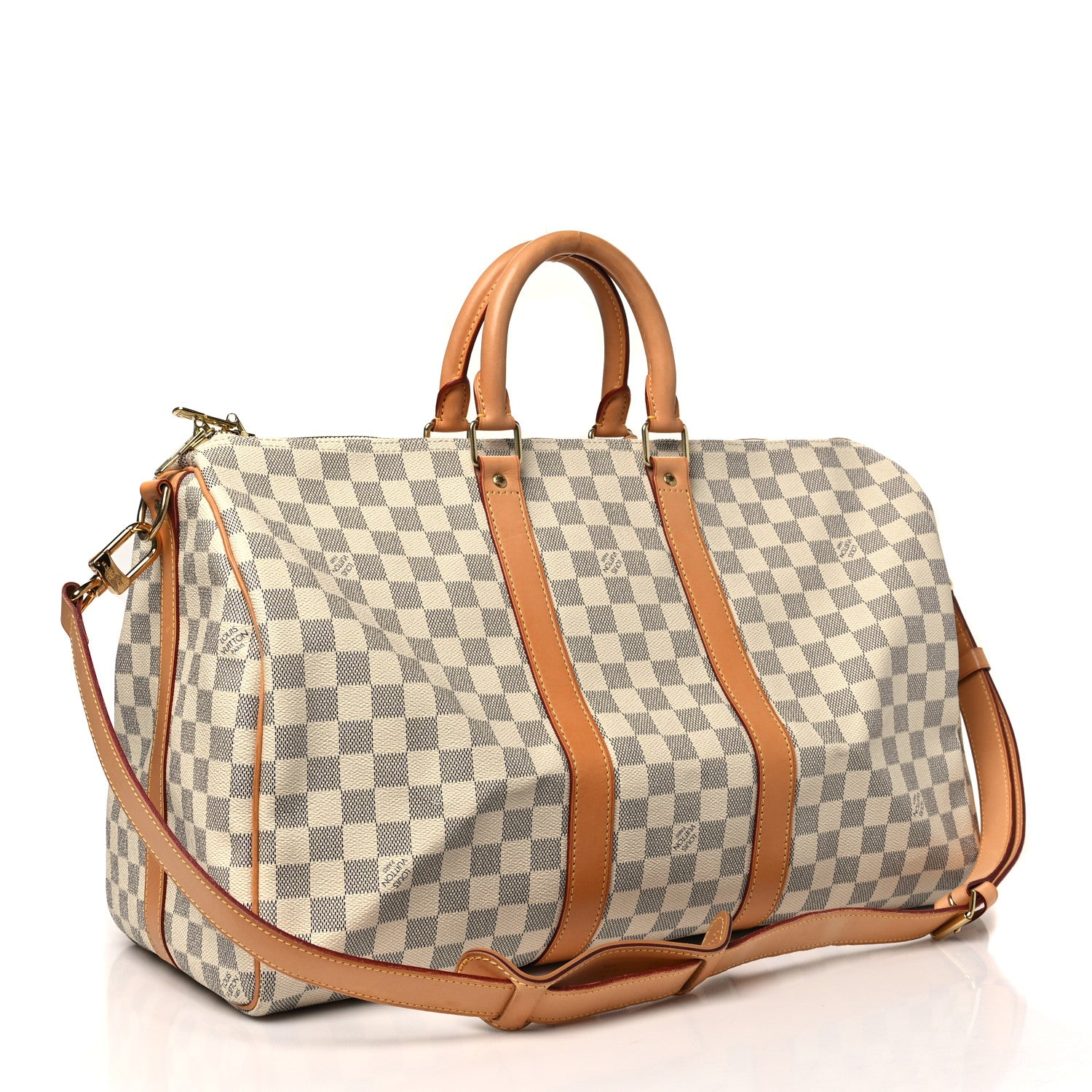 Louis Vuitton Damier Azur Keepall Bandouliere 45 2 of 8