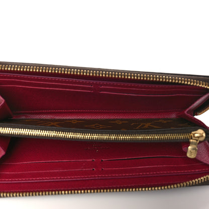 Louis Vuitton Monogram Clemence Wallet Fuchsia 5 of 7