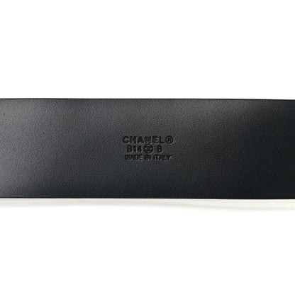 Chanel Suede Pearl Crystal CC Belt 85 34 Black 3 of 5