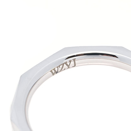 Graff 18K White Gold 2.3mm Laurence Graff Signature Wedding Band Ring 45 3.5 5 of 7