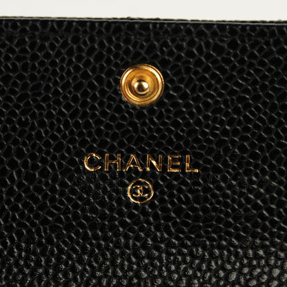 Chanel Caviar Quilted Flap Card Holder Black 5 of 8