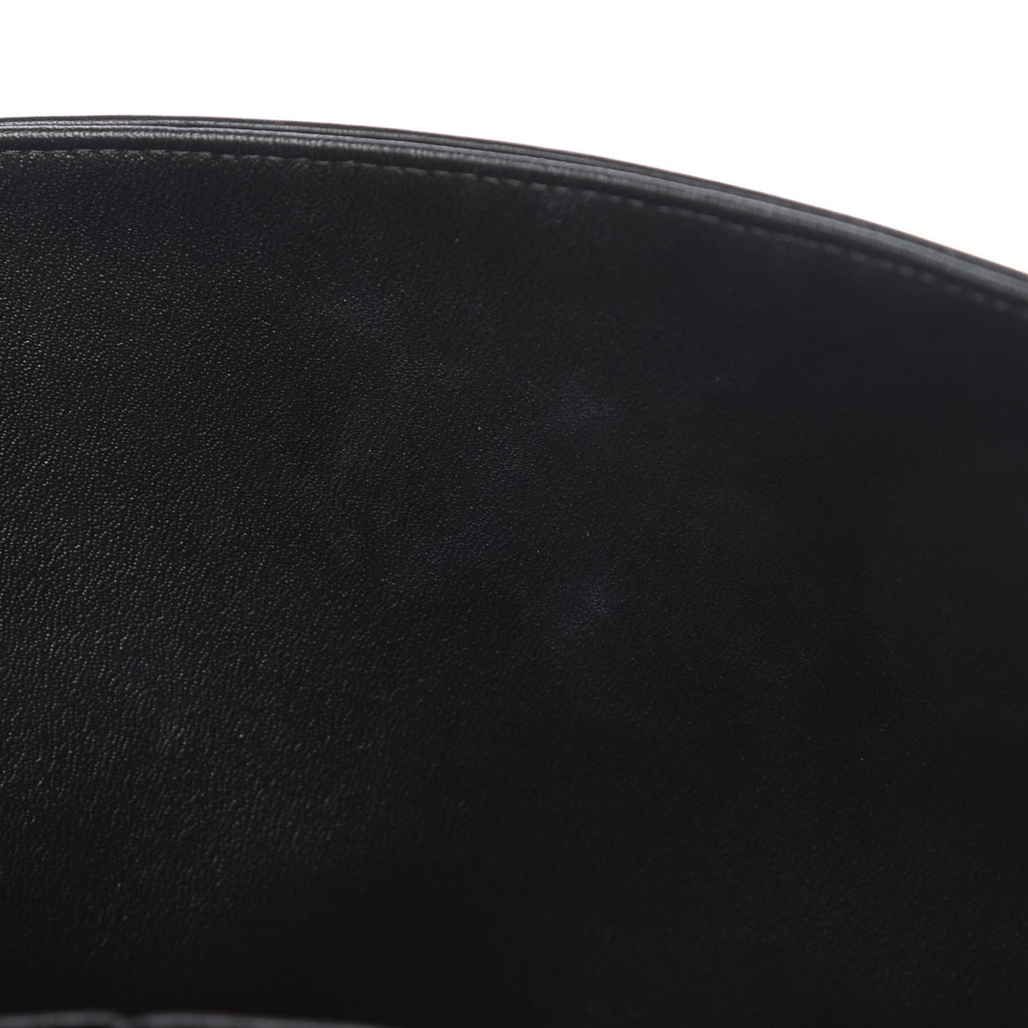 Lambskin Chevron Quilted Jumbo Double Flap So Black