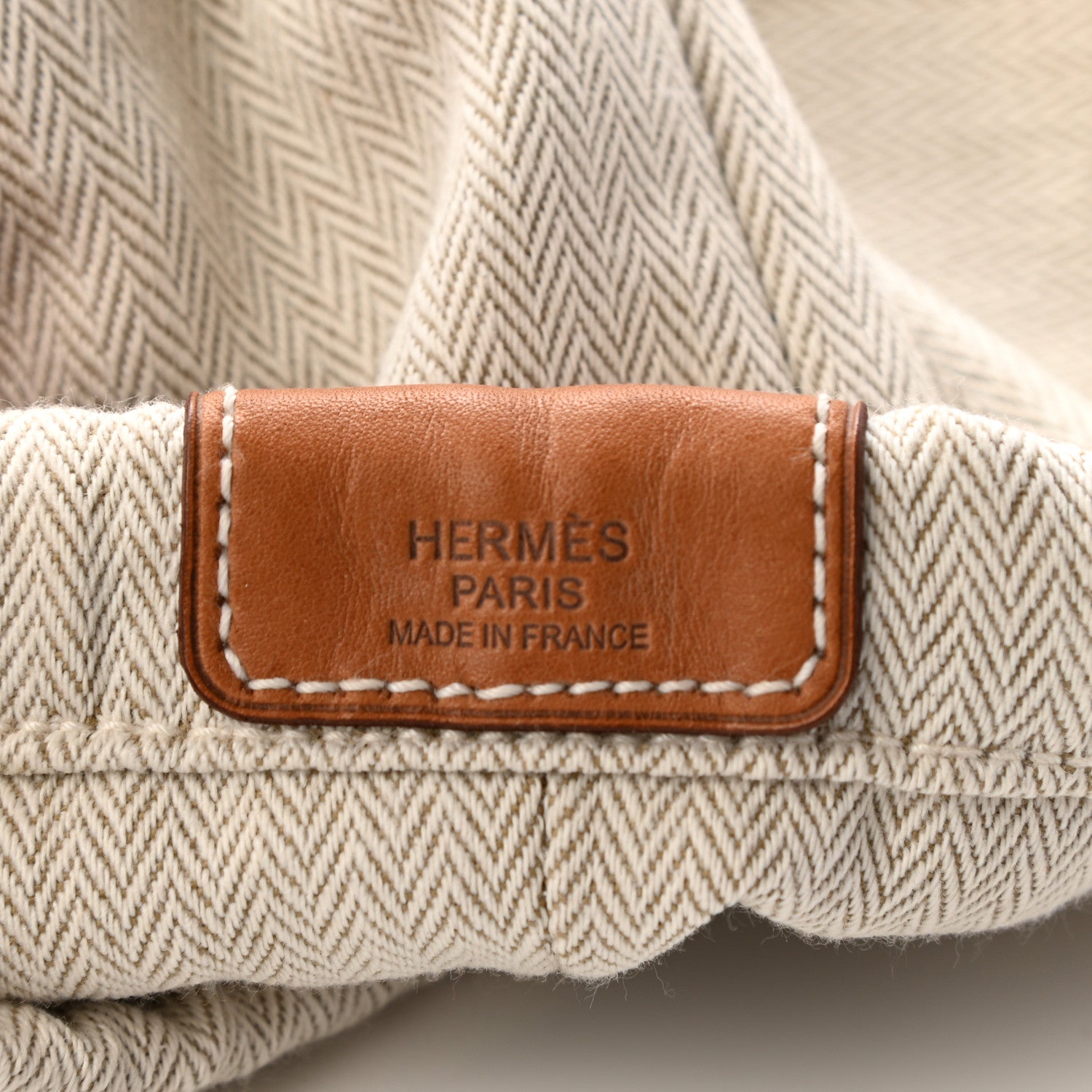 Hermes Canvas Barenia Fourbi 20 PM Pouch Naturel Fauve 6 of 11