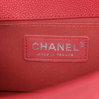 Chanel Caviar Quilted Small Boy Flap Red 6 of 11