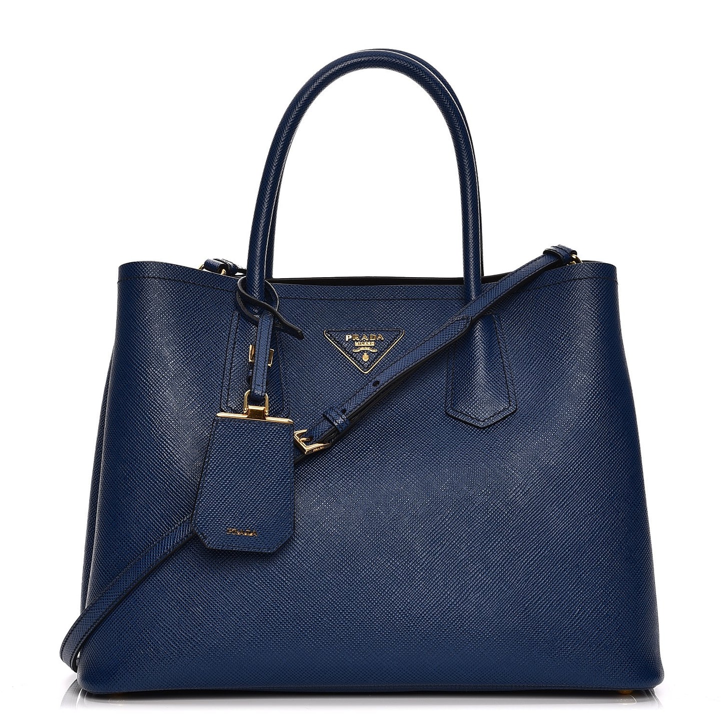 Saffiano Cuir Medium Double Bag Inchiostro