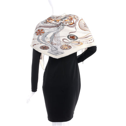 Hermes Silk Plisse La Danse Du Cosmos Scarf 90 2 of 5