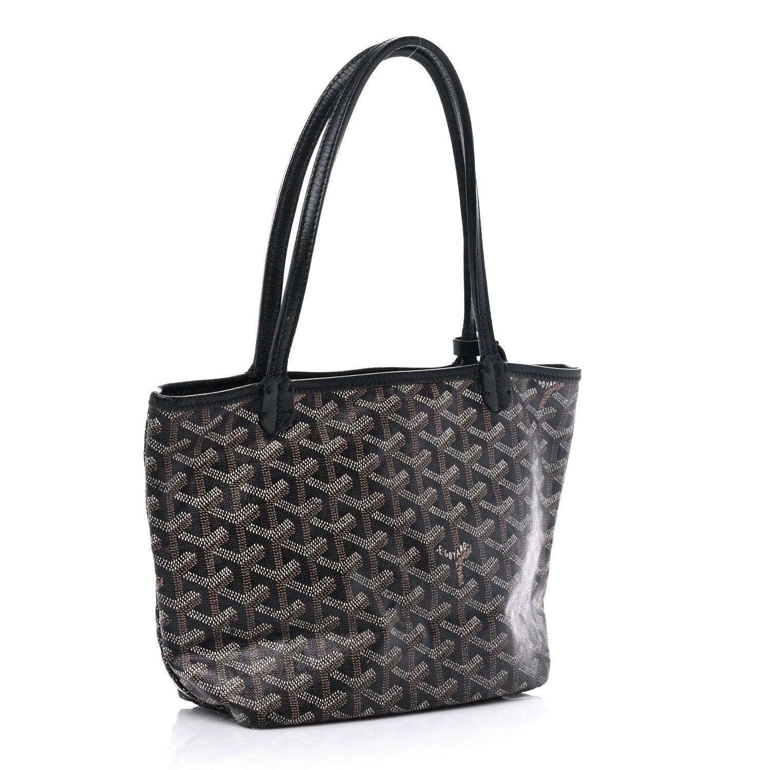 Goyard Goyardine Saint Louis Junior Jr PM Tote Black 3 of 22