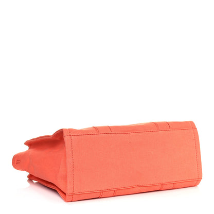 Marc Jacobs Cotton Canvas Medium The Traveler Tote Bag Orange 4 of 12