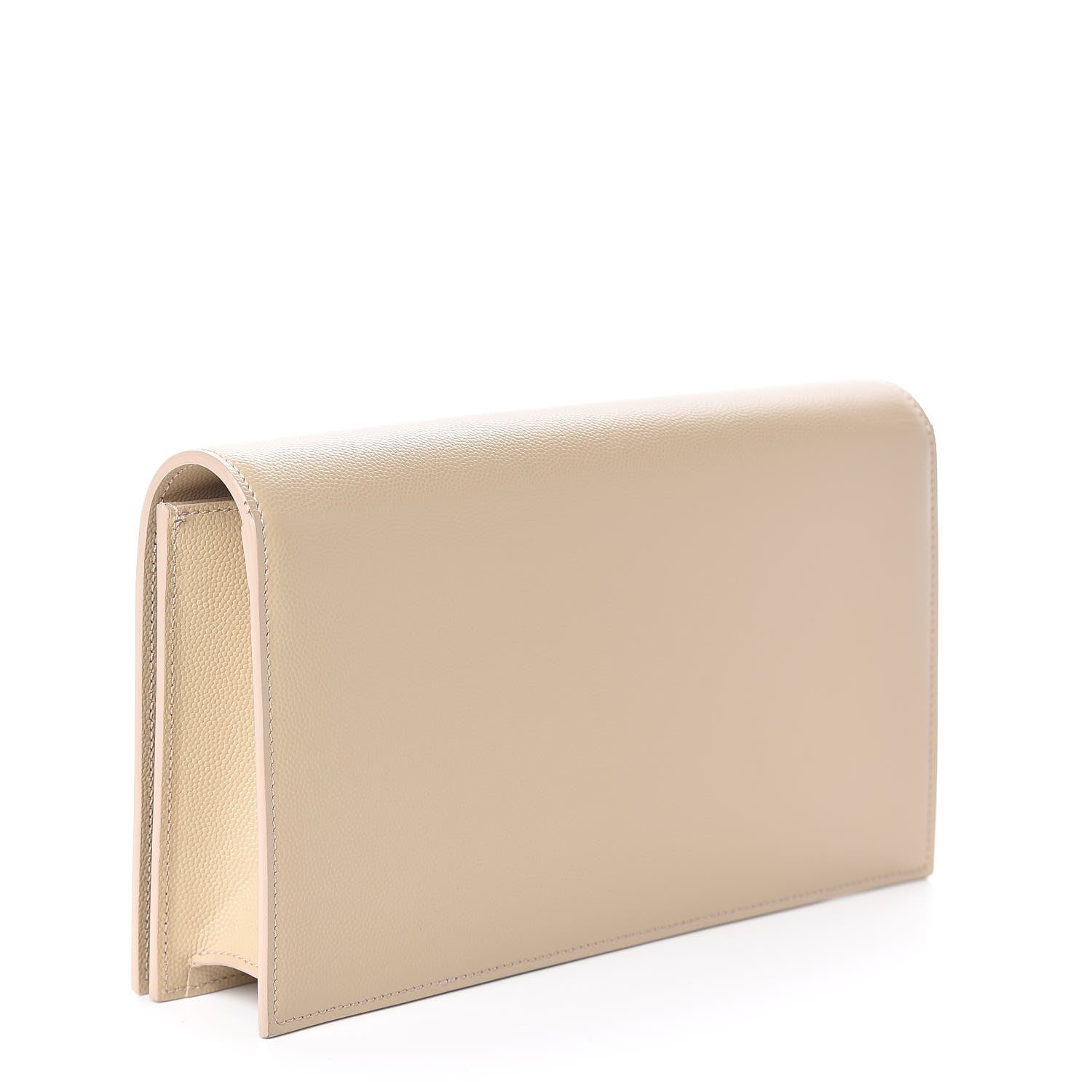 Saint Laurent Grain De Poudre Classic Kate Monogram Clutch Nude Powder 3 of 15