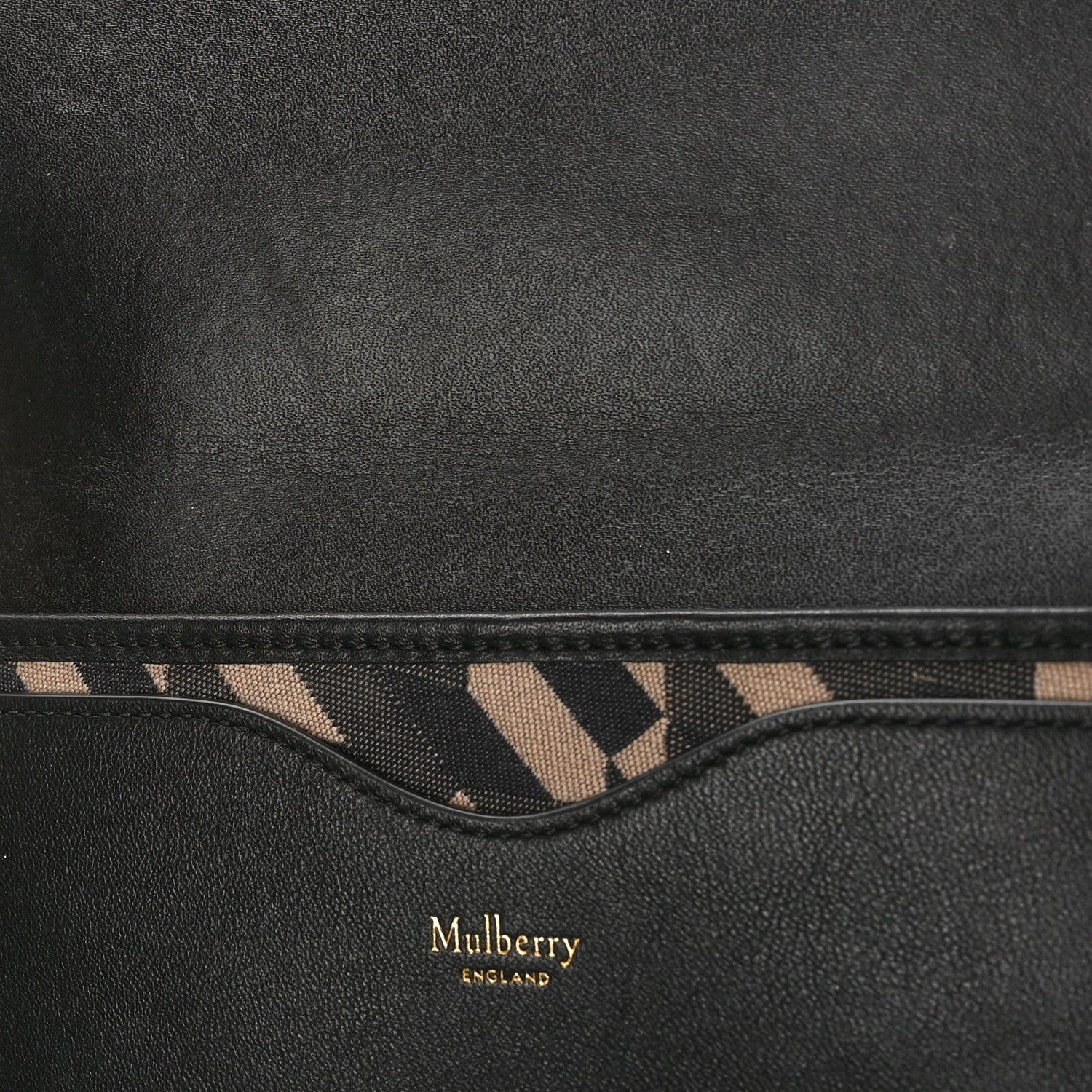 Mulberry Econyl Nylon Jacquard Calfskin Wallet Black 9 of 10