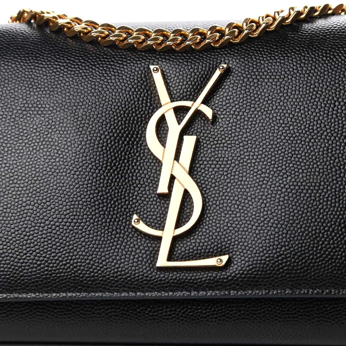 Grain De Poudre Small Monogram Kate Satchel Black