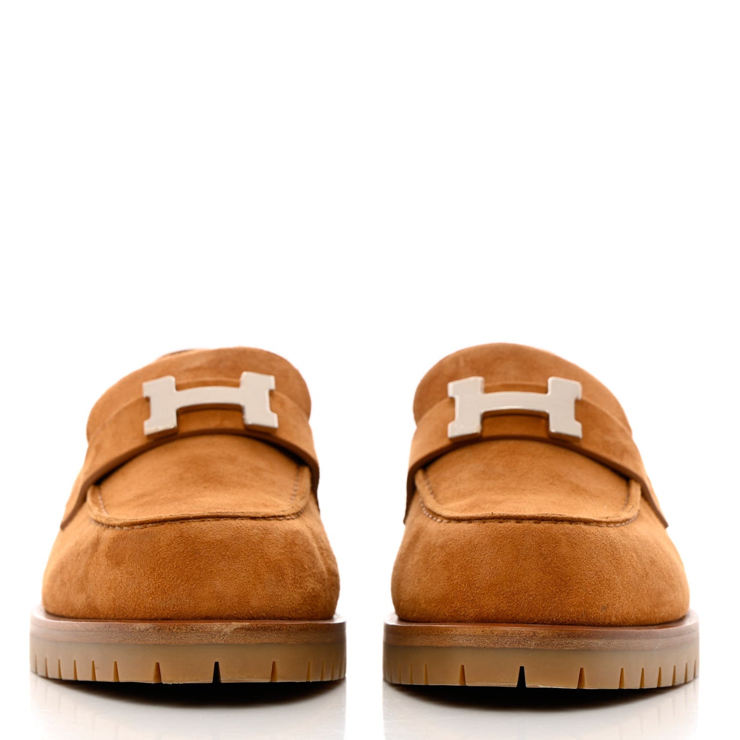 Suede Goatskin Faubourg Loafers 37.5 Naturel