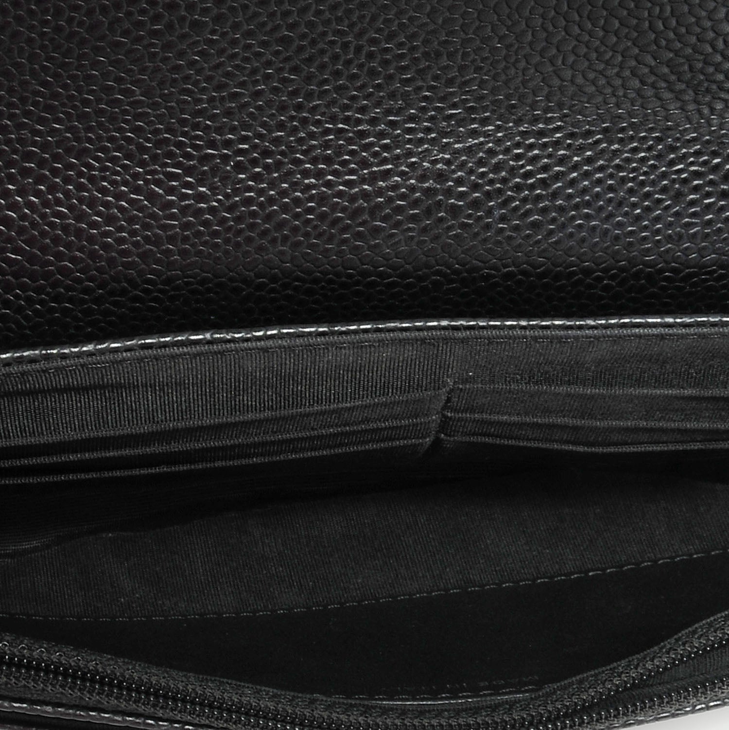 Chanel Caviar Half Moon Wallet On Chain WOC Black 7 of 8