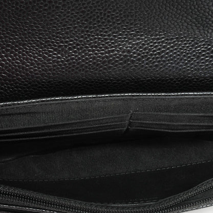 Chanel Caviar Half Moon Wallet On Chain WOC Black 7 of 8
