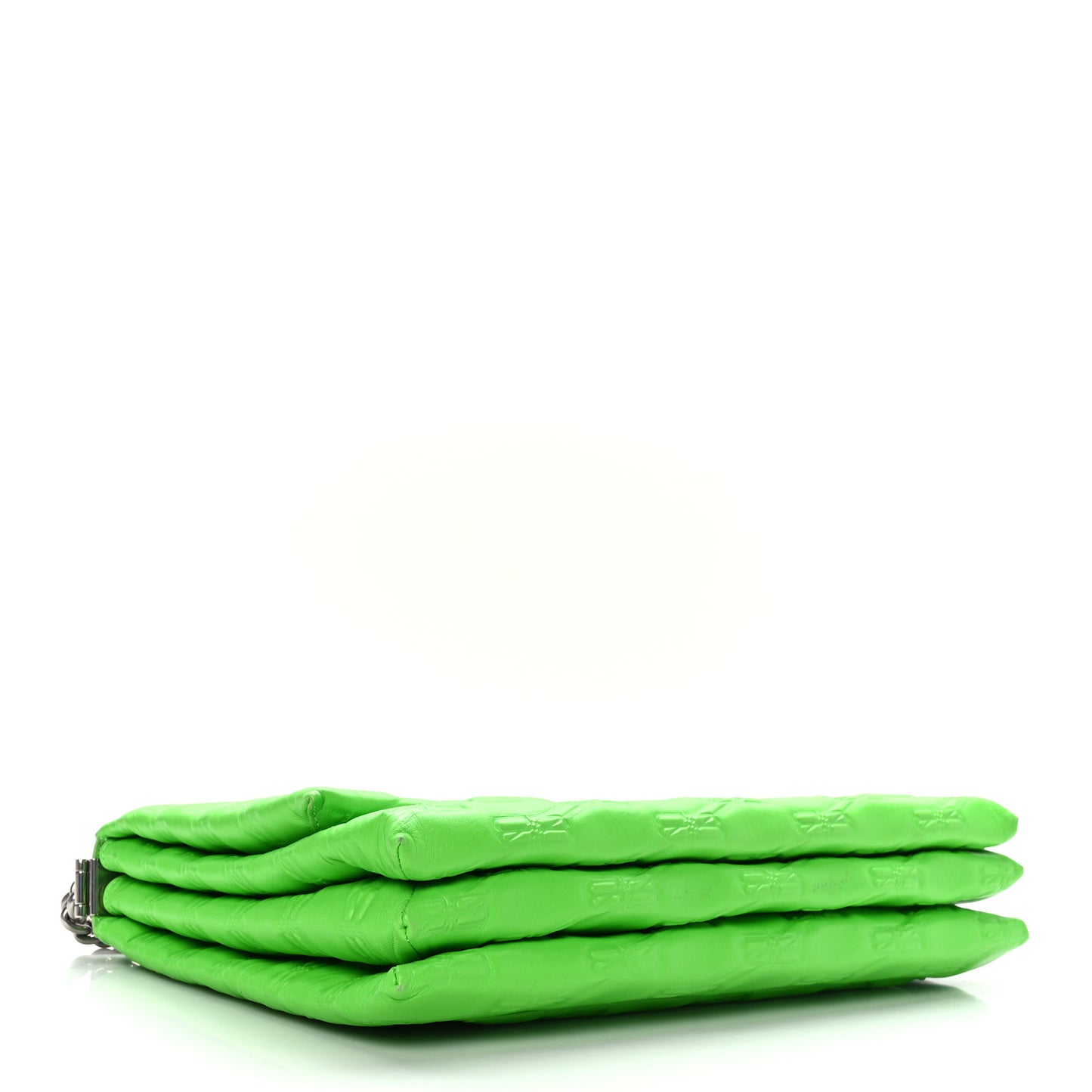 Nappa BB Monogram Embossed XL Triplet Bag Acid Green