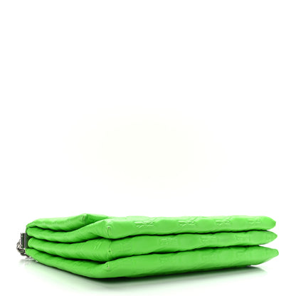 Balenciaga Nappa BB Monogram Embossed XL Triplet Bag Acid Green 4 of 9