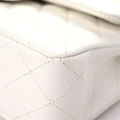 Chanel Caviar Quilted Small Double Flap White 6 of 17